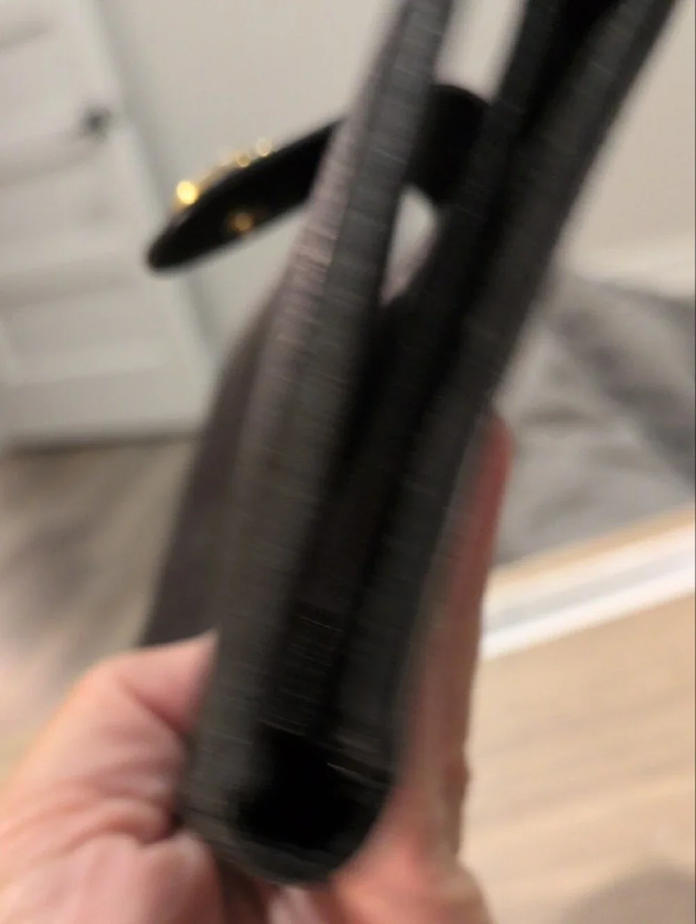 BVLGARI Vintage Black Leather Doppio Tondo Flap Long Wallet